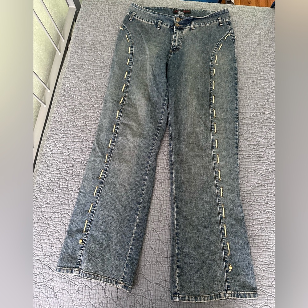 Foxy Jeans Women’s Size 14 Stylish Blue Women's Jeans Flare